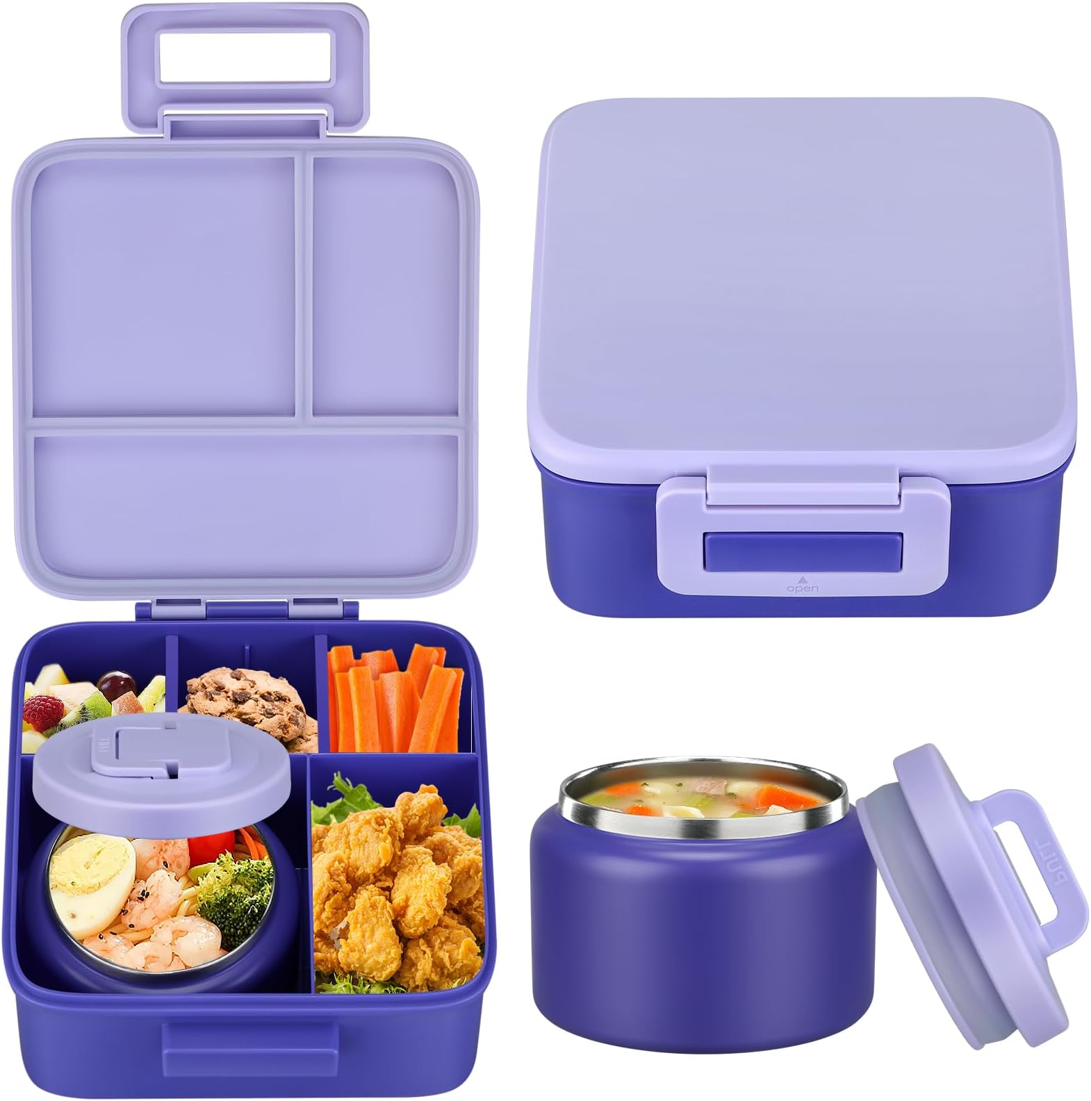 Meal Prep Bowl - 1 Set Bento Lunch Box for