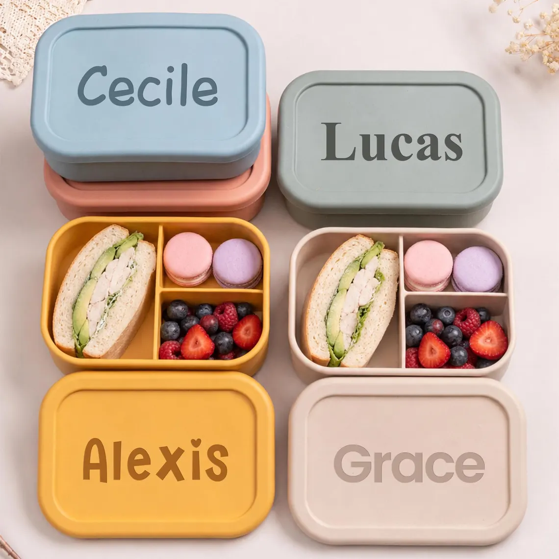 Meal Prep Bowl - Personalized Kids Lunch Box with Name，Custom
